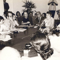 Fig. 19, Casa de las Americas, 1970, Margaret, Rodolfo Walsh, Silvia Gil, Alfredo Guevara, Manuel Galich, Haydee Santamaria, Raul Roa small.jpg